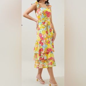 Sugarlips Oasis Floral Midi Dress!